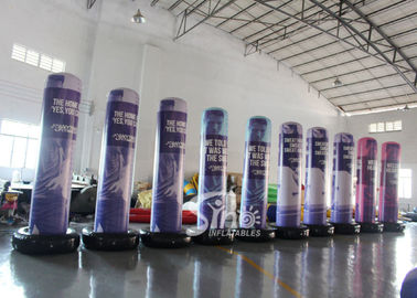 3 Mts High Custom Design Airtight Advertising Inflatable Column Completely Digital Printed Made Of Best Material