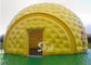 10m Dia. big yellow inflatable golf tent with custom logo N removable doors for outdoor golf sports