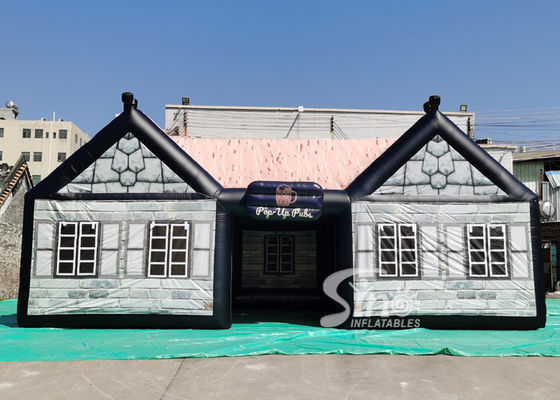 Satılık Komple Dijital Baskı ile 11x6m Özel Gaint Açık Pop Up İrlanda Şişme Pub Çadır